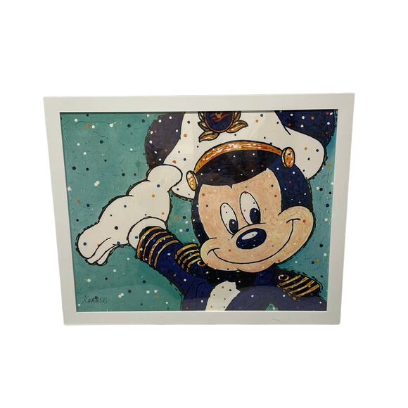 Disney Cruise Line Captain Mickey DVC Exclusive Framed Print - Picture 1 of 4